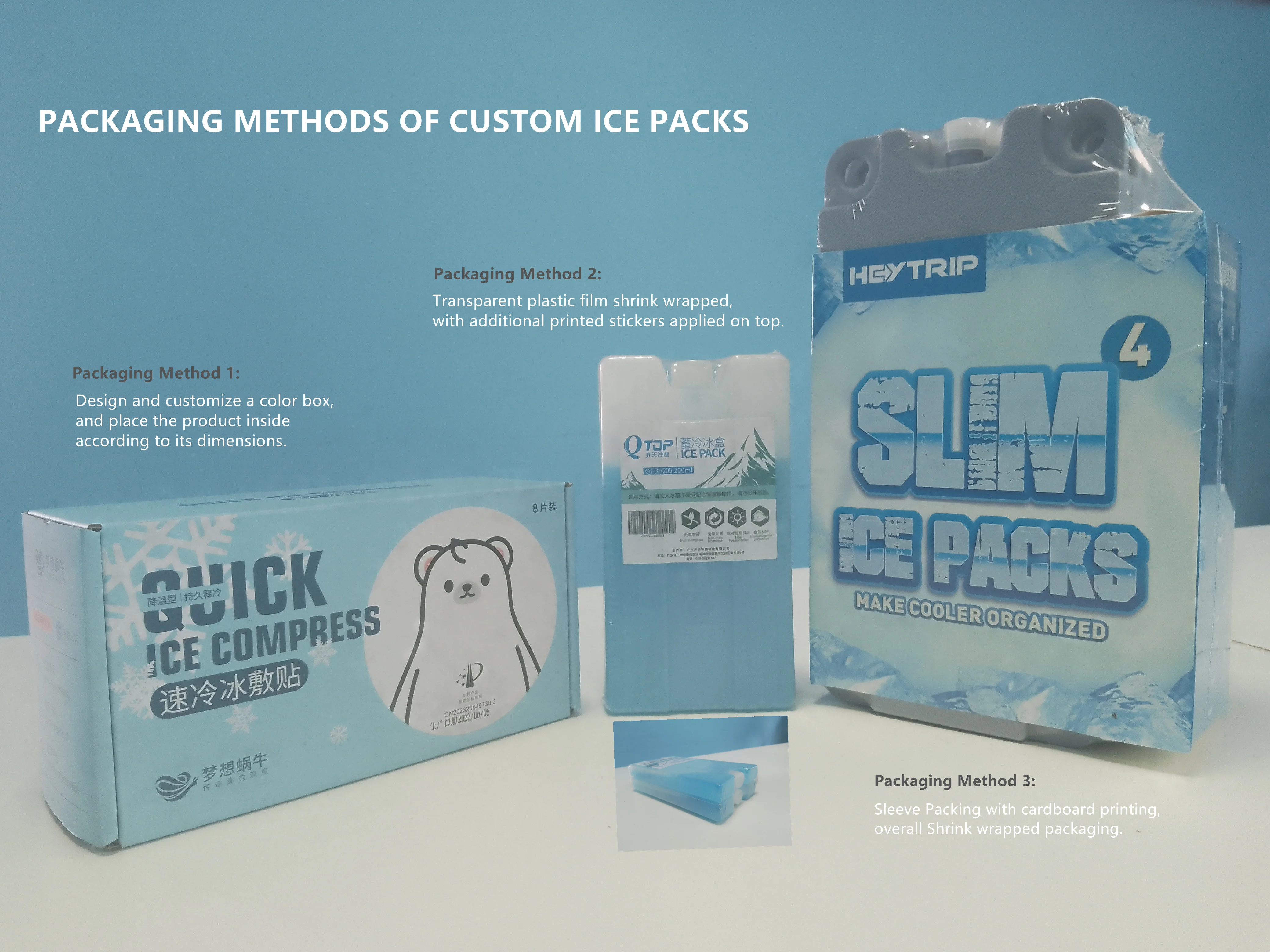 Custom cold chain packaging ice bricks product category